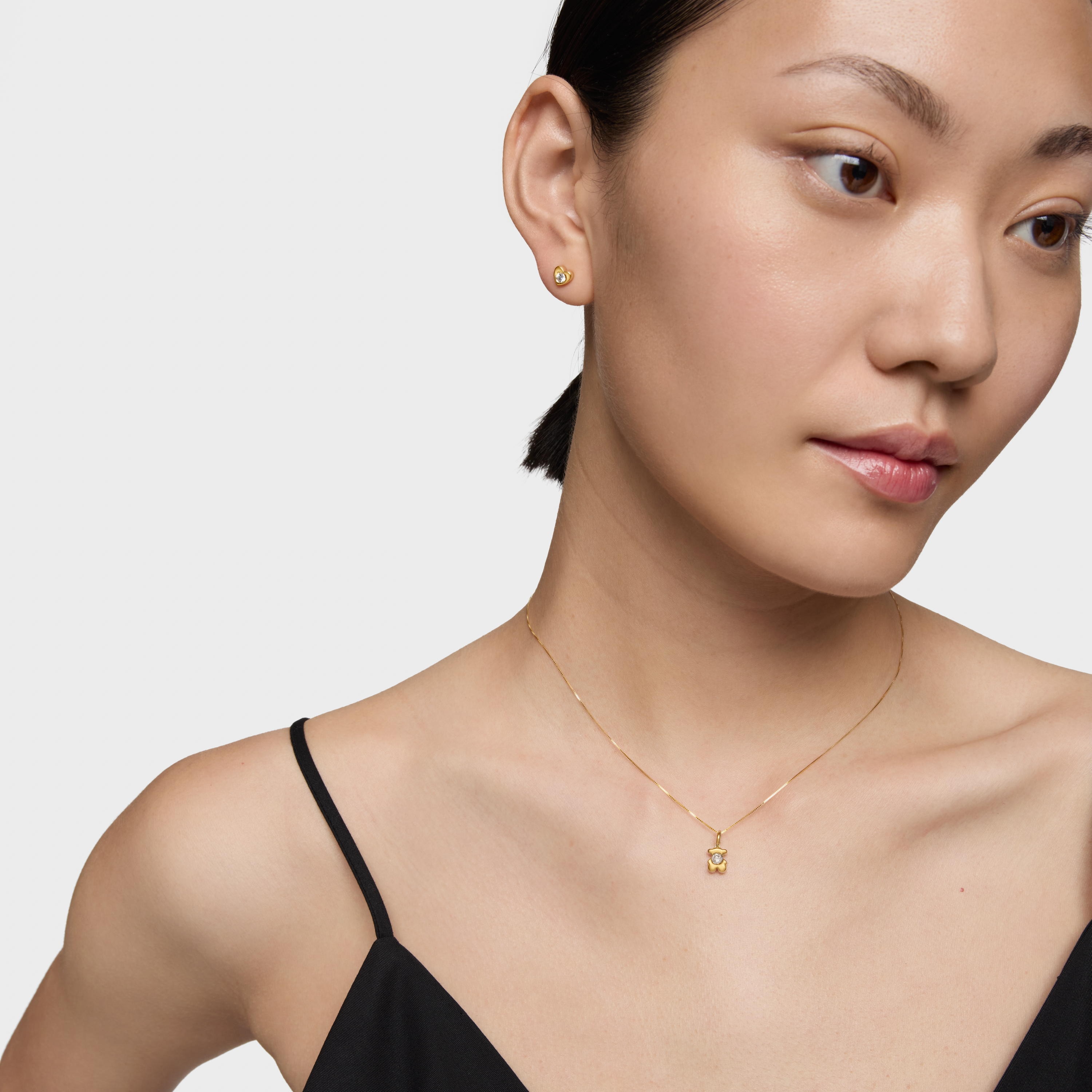 Gold Bear pendant with lab-grown diamond TOUS Lili