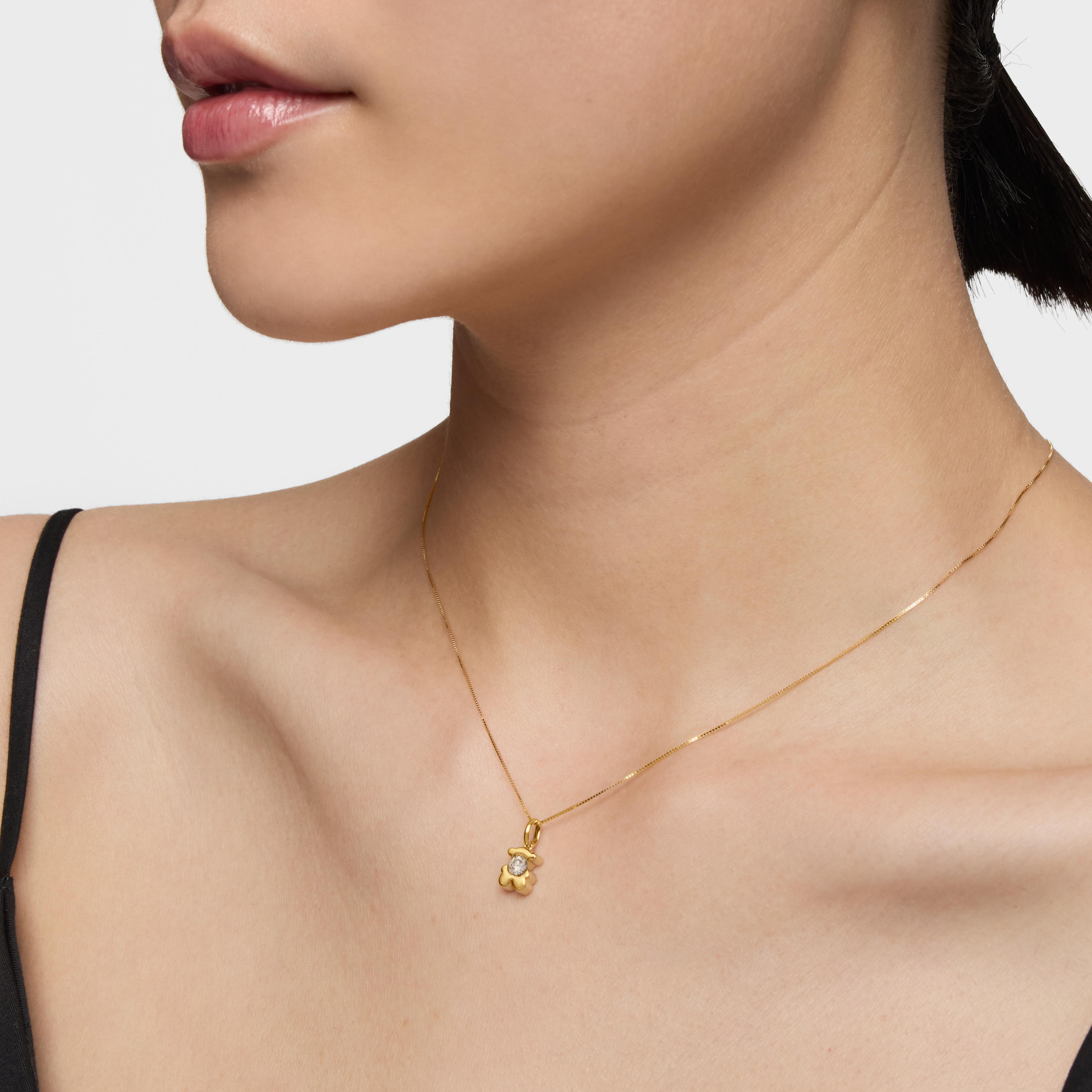 Gold Bear pendant with lab-grown diamond TOUS Lili