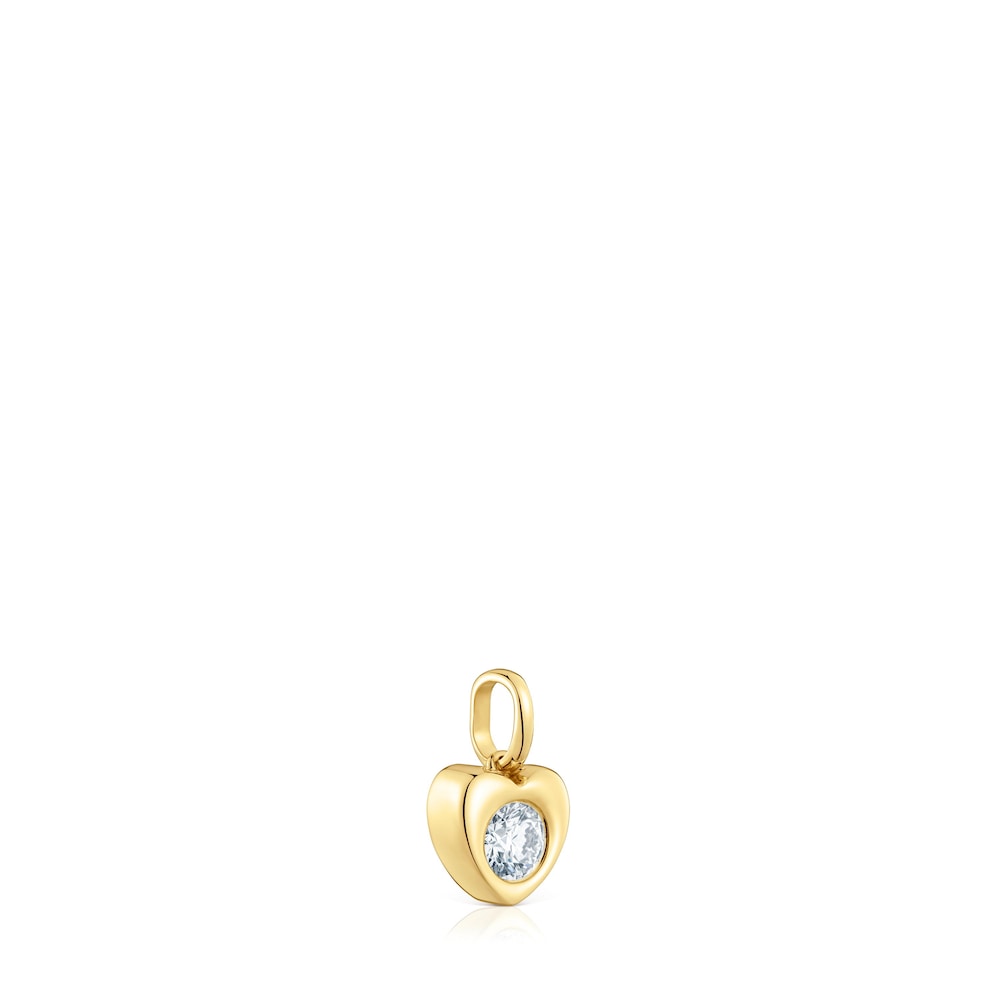 Gold Heart pendant with lab-grown diamond TOUS Lili image number 1