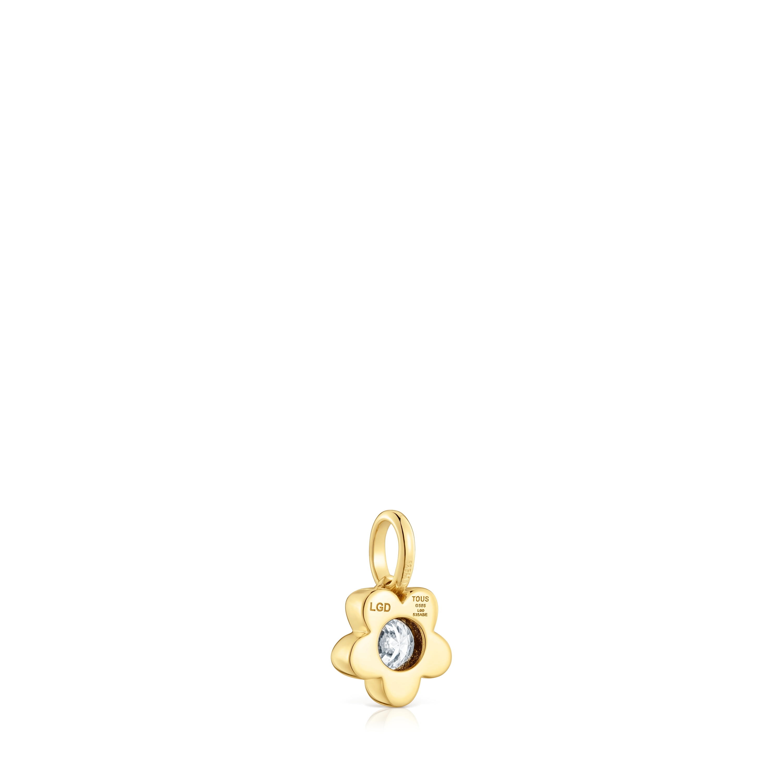 Gold Flower pendant with lab-grown diamond TOUS Lili