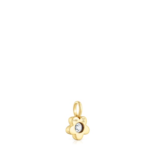 Gold Flower pendant with lab-grown diamond TOUS Lili