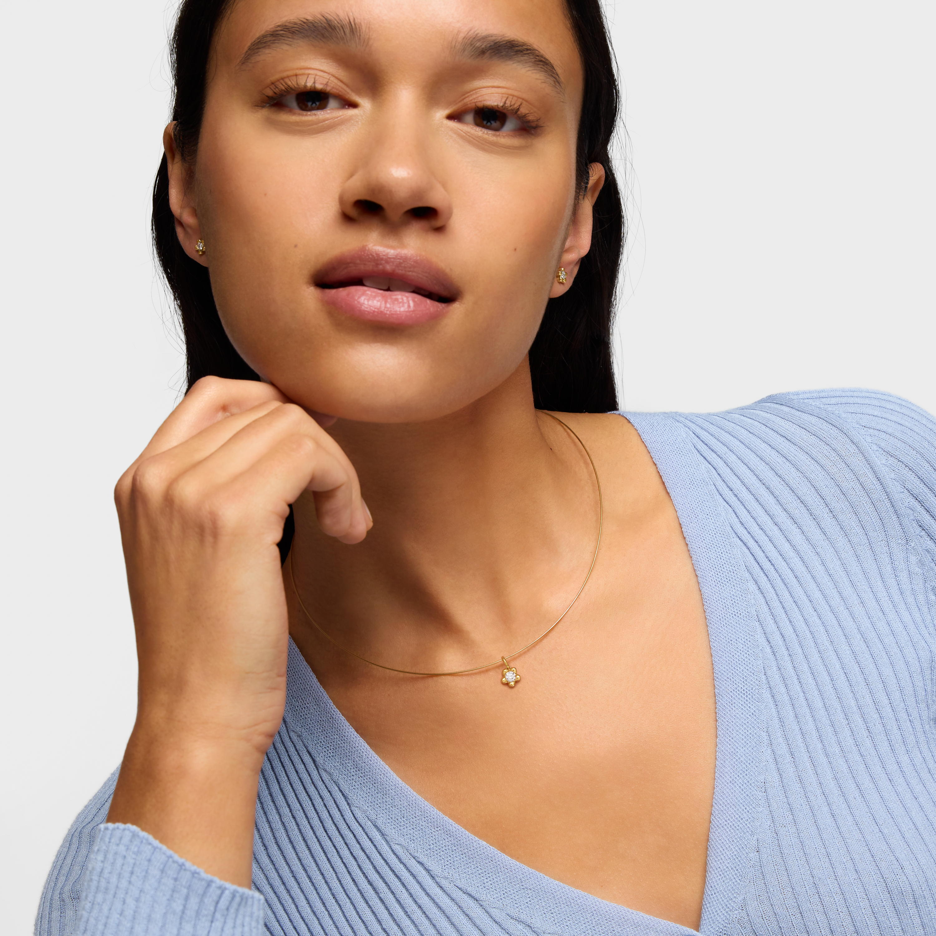 18K solid gold Flower pendant with lab-grown diamond TOUS Lili