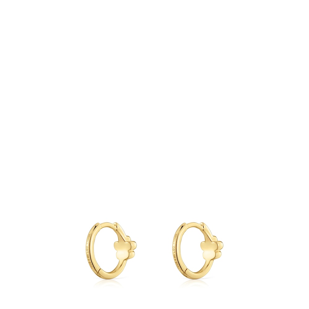 Gold Hoop earrings with lab-grown diamonds and flower motif TOUS Lili Gold Hoop earrings with lab-grown diamonds and flower motif TOUS Lili