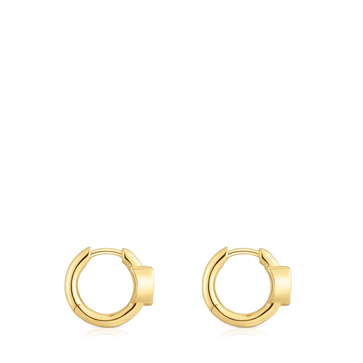 Gold Hoop earrings with lab-grown diamonds and heart motif TOUS Lili