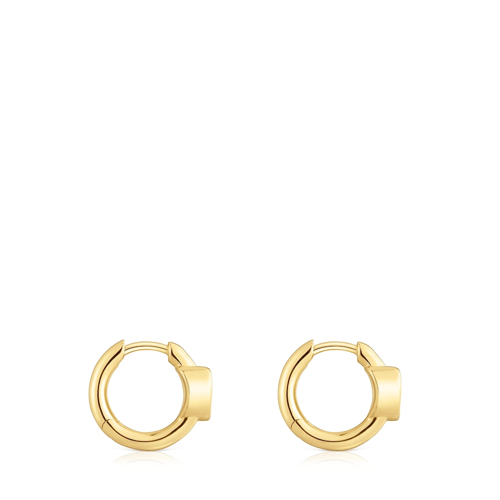 Pendientes aro de oro con diamantes creados en laboratorio y motivo corazón TOUS Lili Pendientes aro de oro con diamantes creados en laboratorio y motivo corazón TOUS Lili