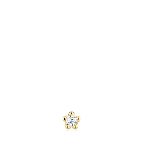 Gold Flower earrings with lab-grown diamonds TOUS Lili
