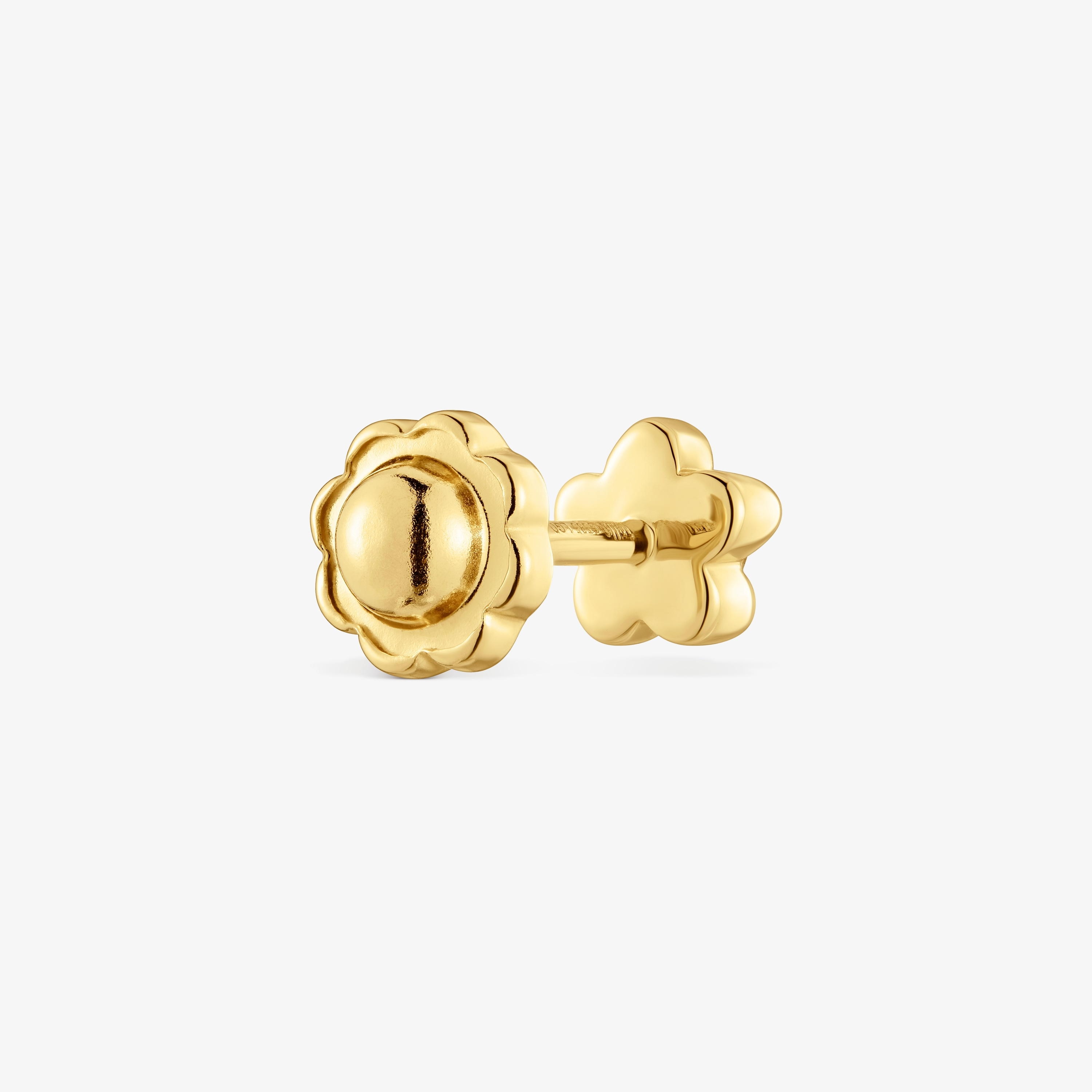 18K solid gold Flower earrings with lab-grown diamonds TOUS Lili