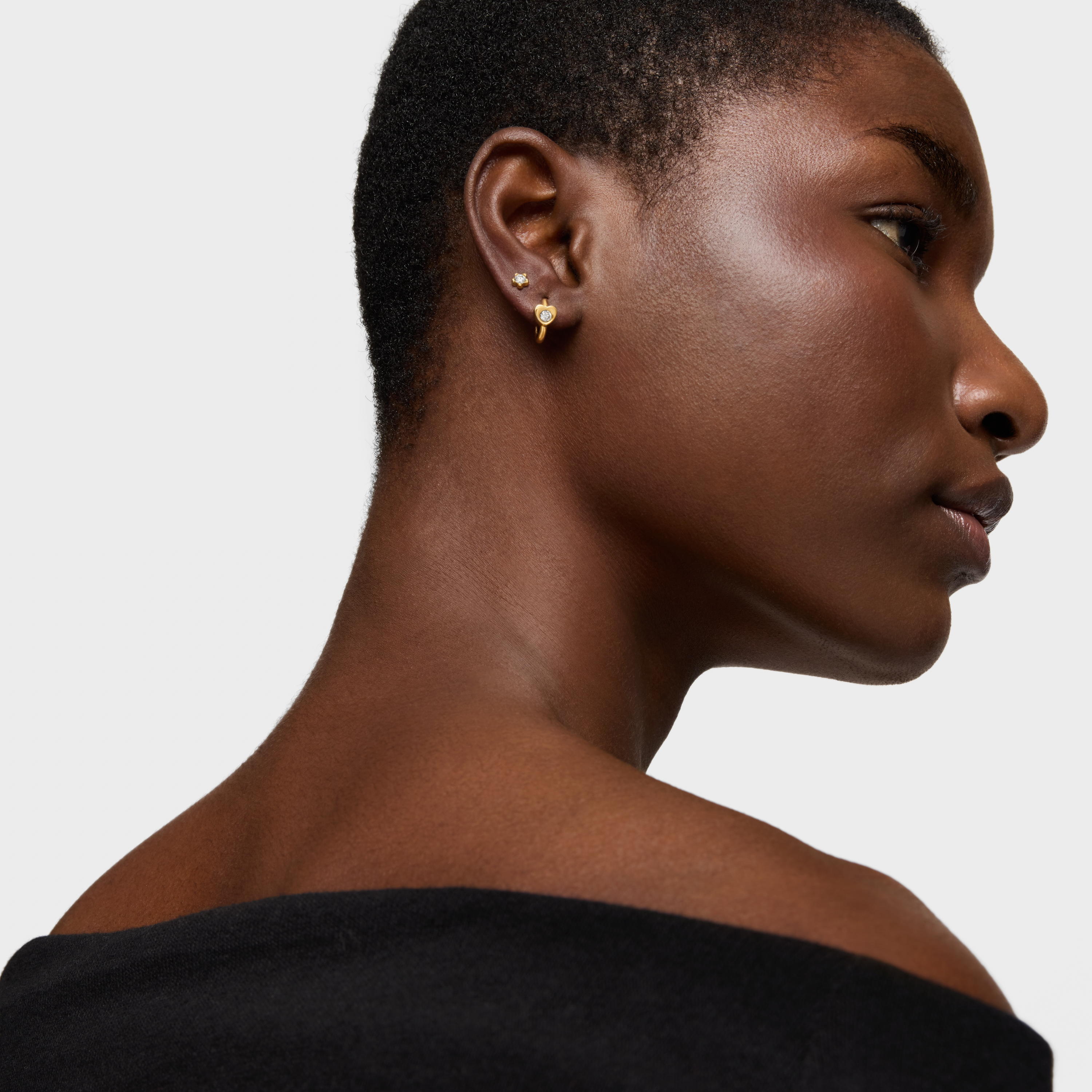 18K solid gold Flower earrings with lab-grown diamonds TOUS Lili