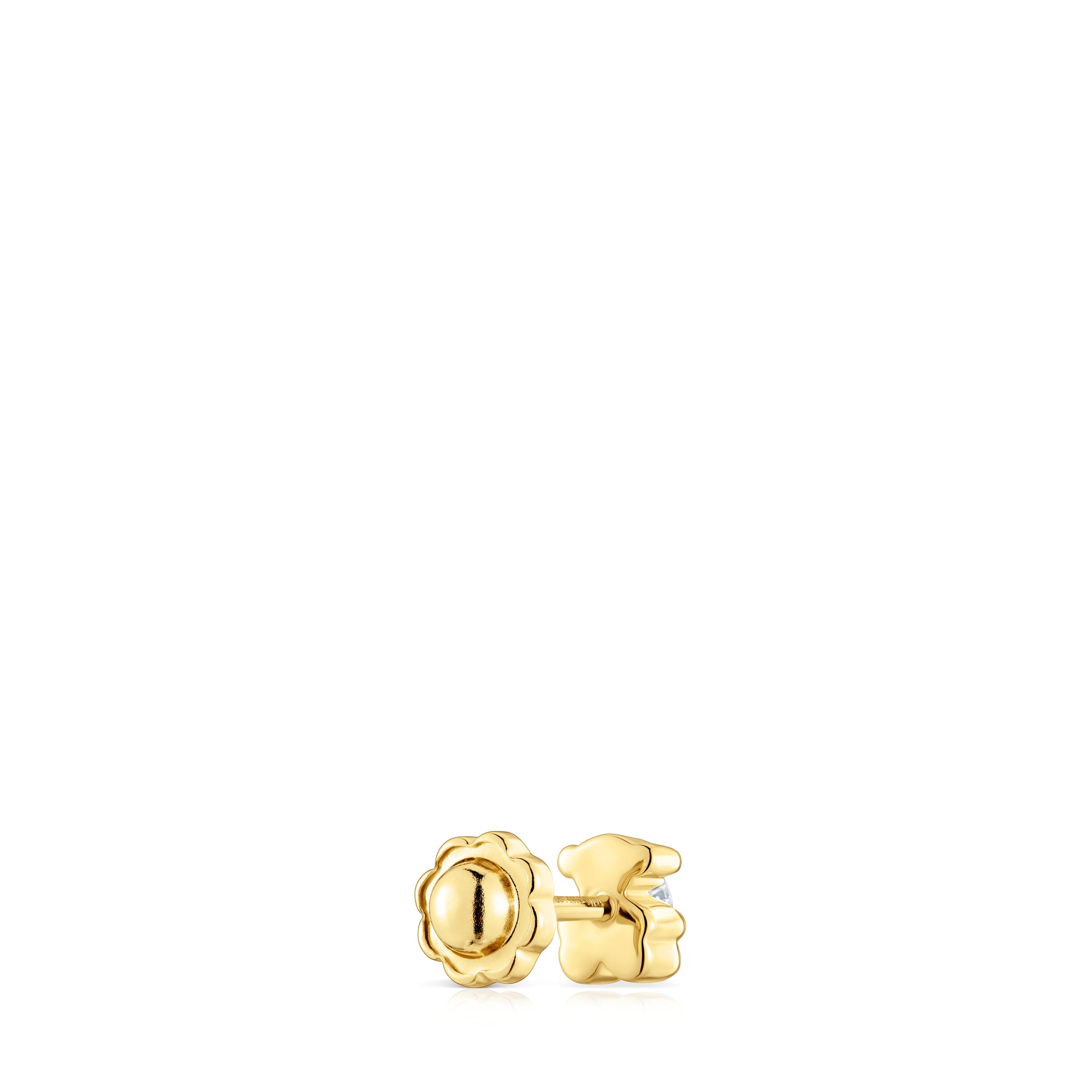 Gold Bear earring with lab-grown diamonds TOUS Lili