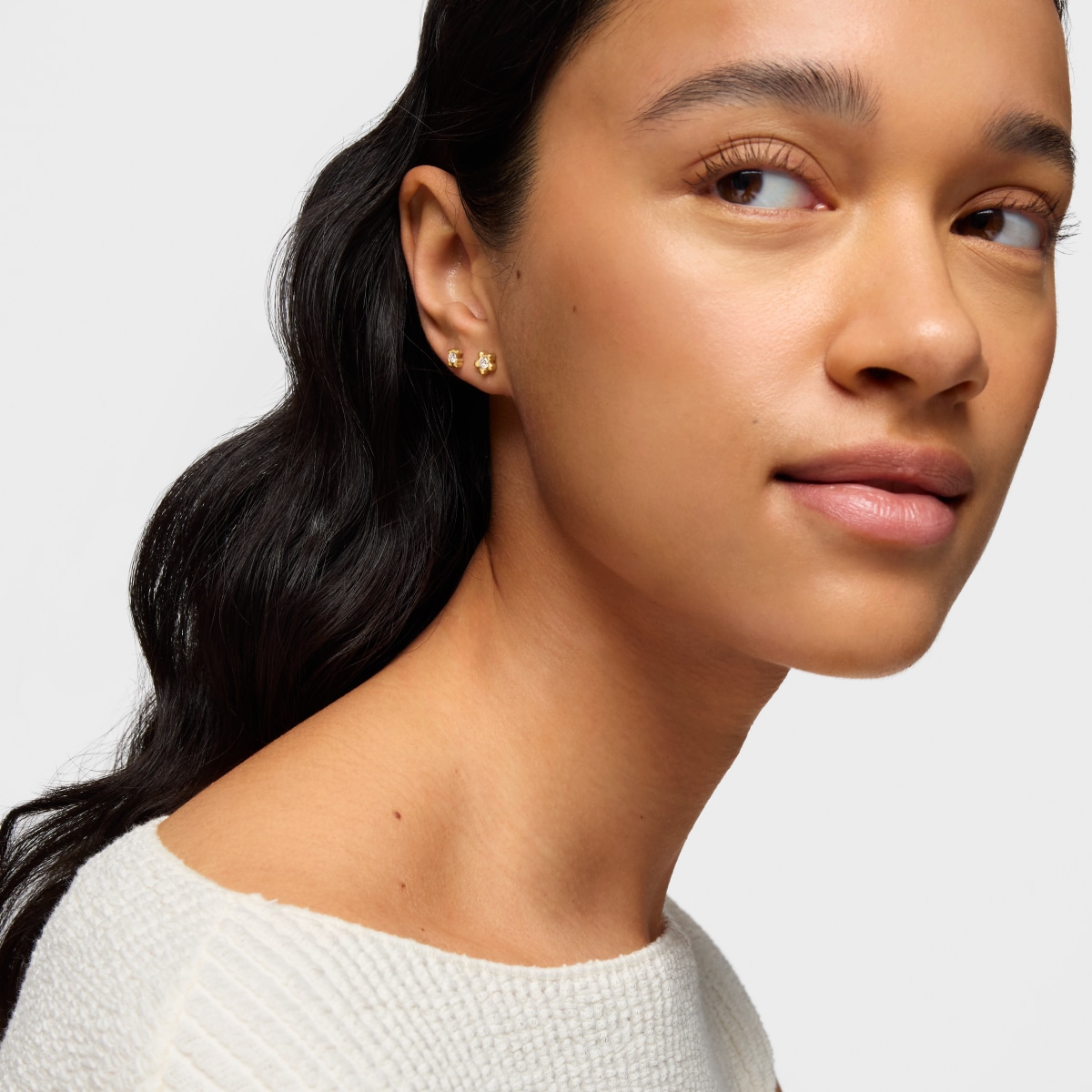 Gold Bear earring with lab-grown diamonds TOUS Lili