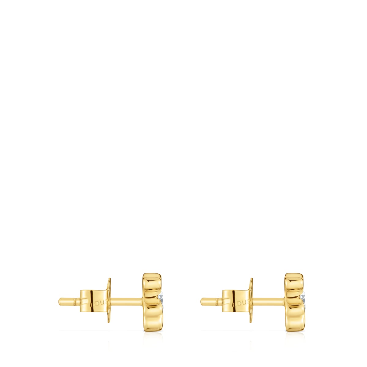 6 mm gold Bear earrings with lab-grown diamonds TOUS Lili