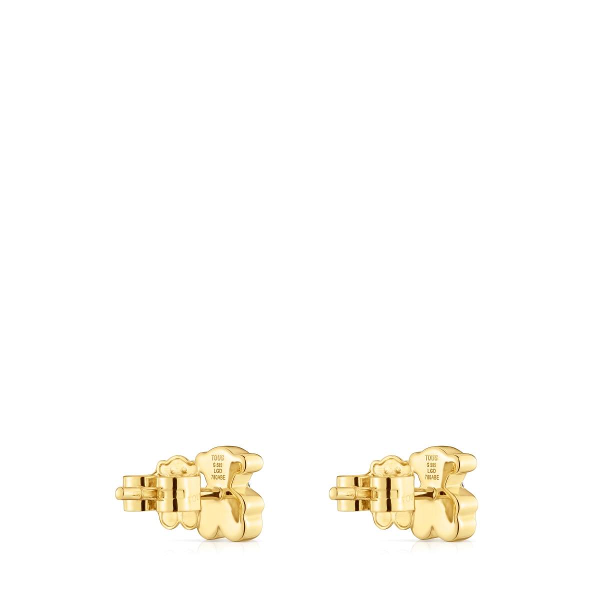6 mm gold Bear earrings with lab-grown diamonds TOUS Lili