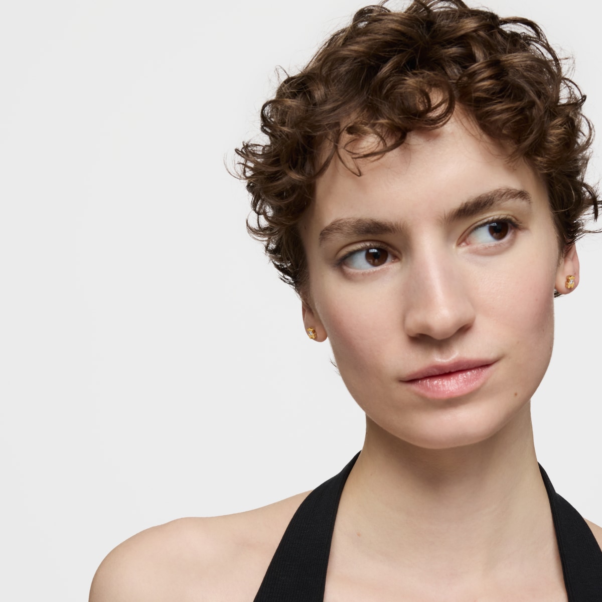 6 mm gold Bear earrings with lab-grown diamonds TOUS Lili