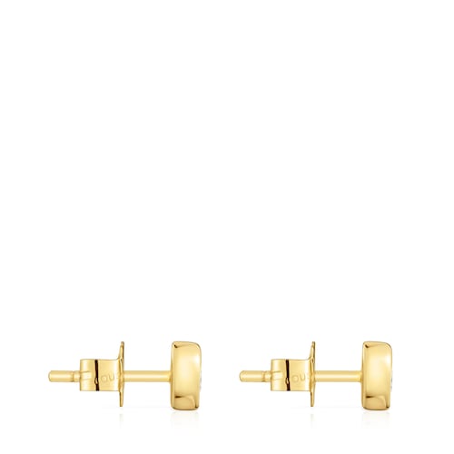 6 mm gold Heart earrings with lab-grown diamonds TOUS Lili