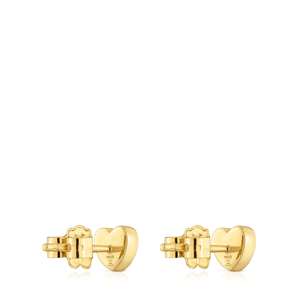 6 mm gold Heart earrings with lab-grown diamonds TOUS Lili 6 mm gold Heart earrings with lab-grown diamonds TOUS Lili