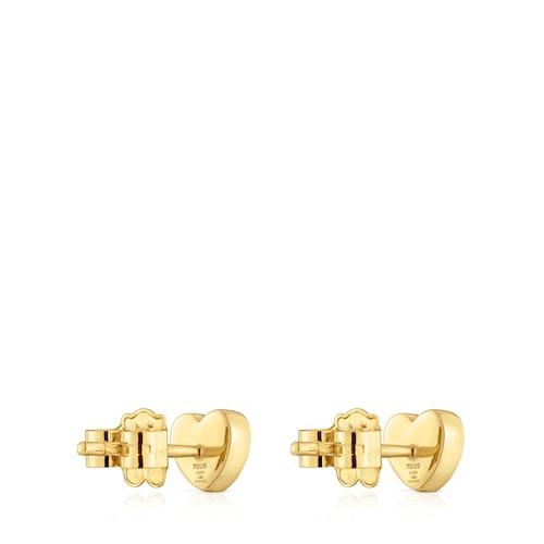 6 mm gold Heart earrings with lab-grown diamonds TOUS Lili