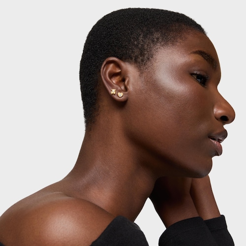 6 mm gold Heart earrings with lab-grown diamonds TOUS Lili