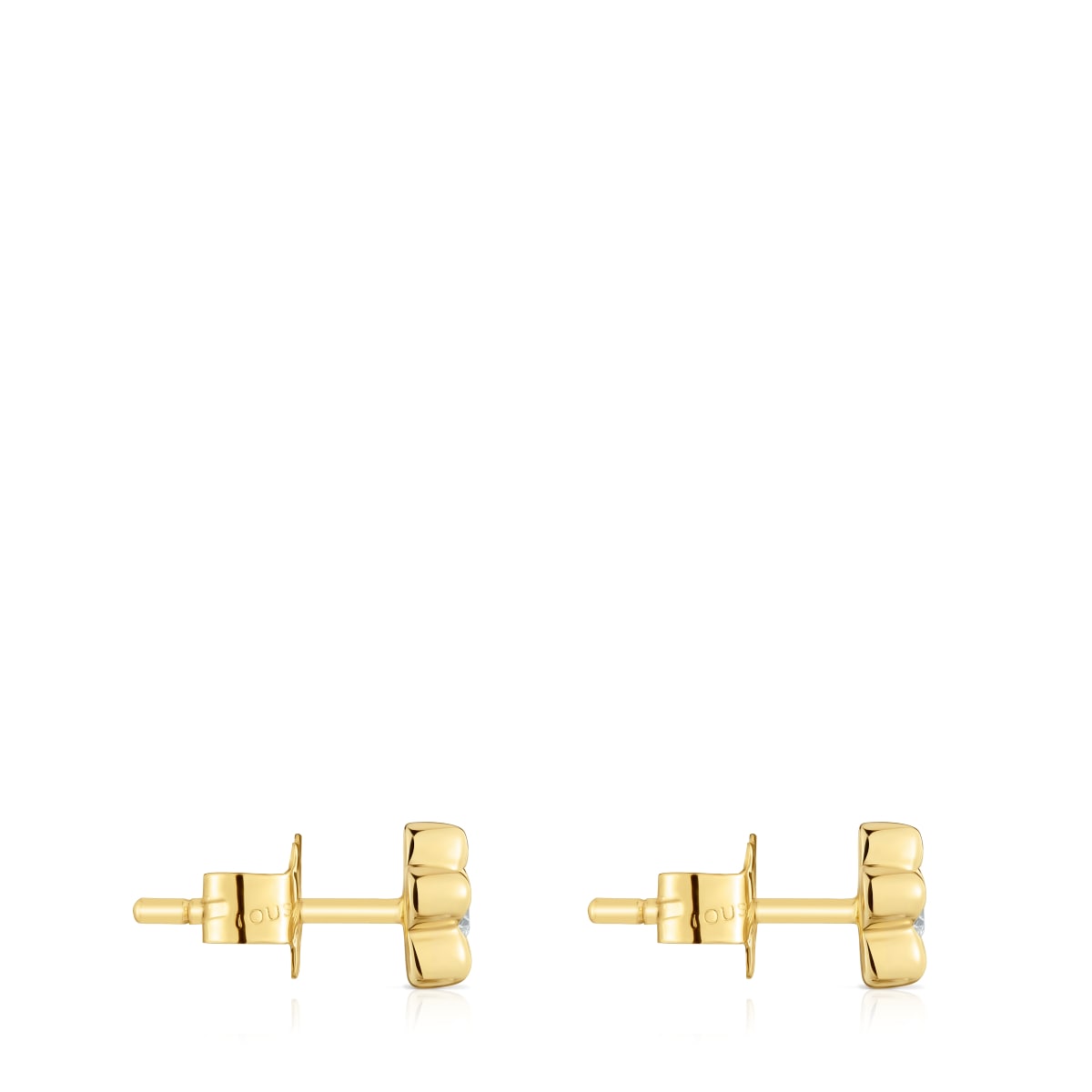 6 mm gold Flower earrings with lab-grown diamonds TOUS Lili