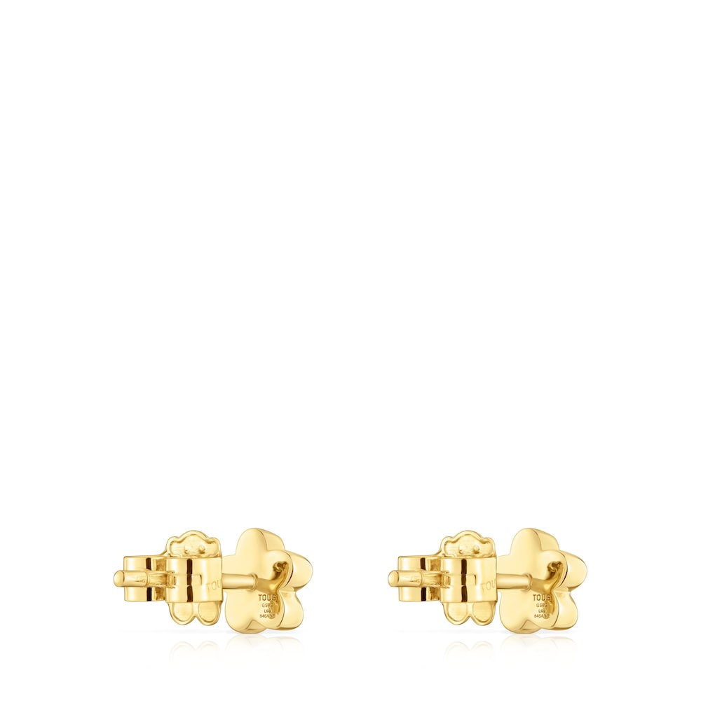 6 mm gold Flower earrings with lab-grown diamonds TOUS Lili image number 2
