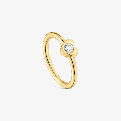 Anillo de oro con diamante creado en laboratorio TOUS Lili