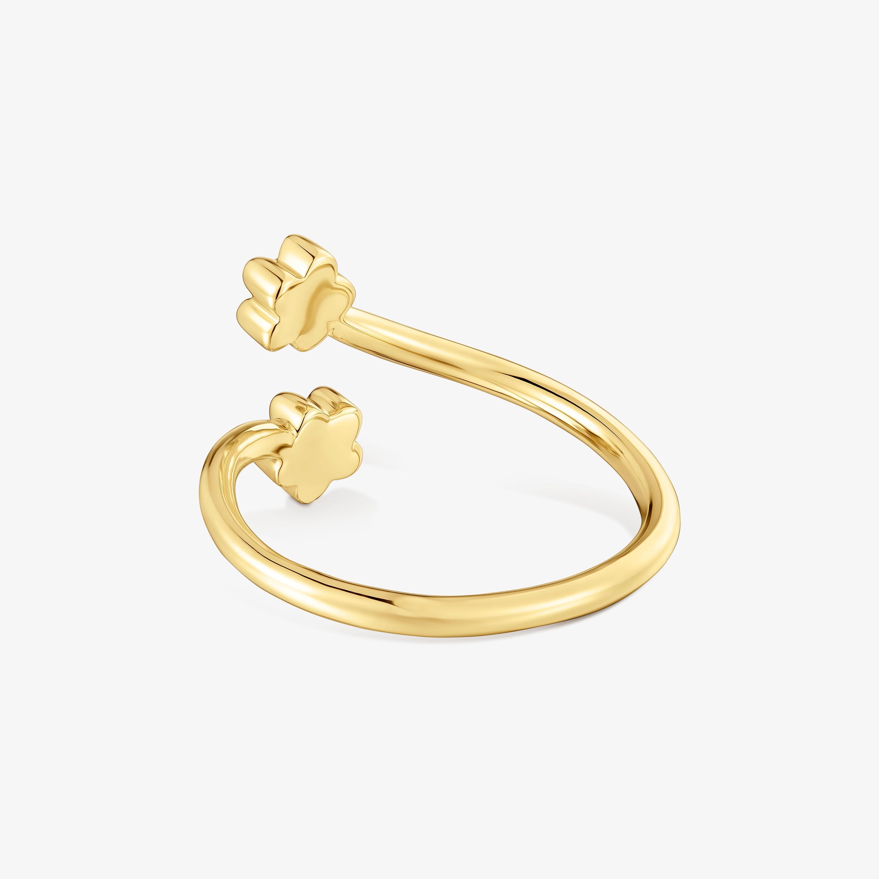 18K solid gold Open ring with lab-grown diamonds TOUS Lili