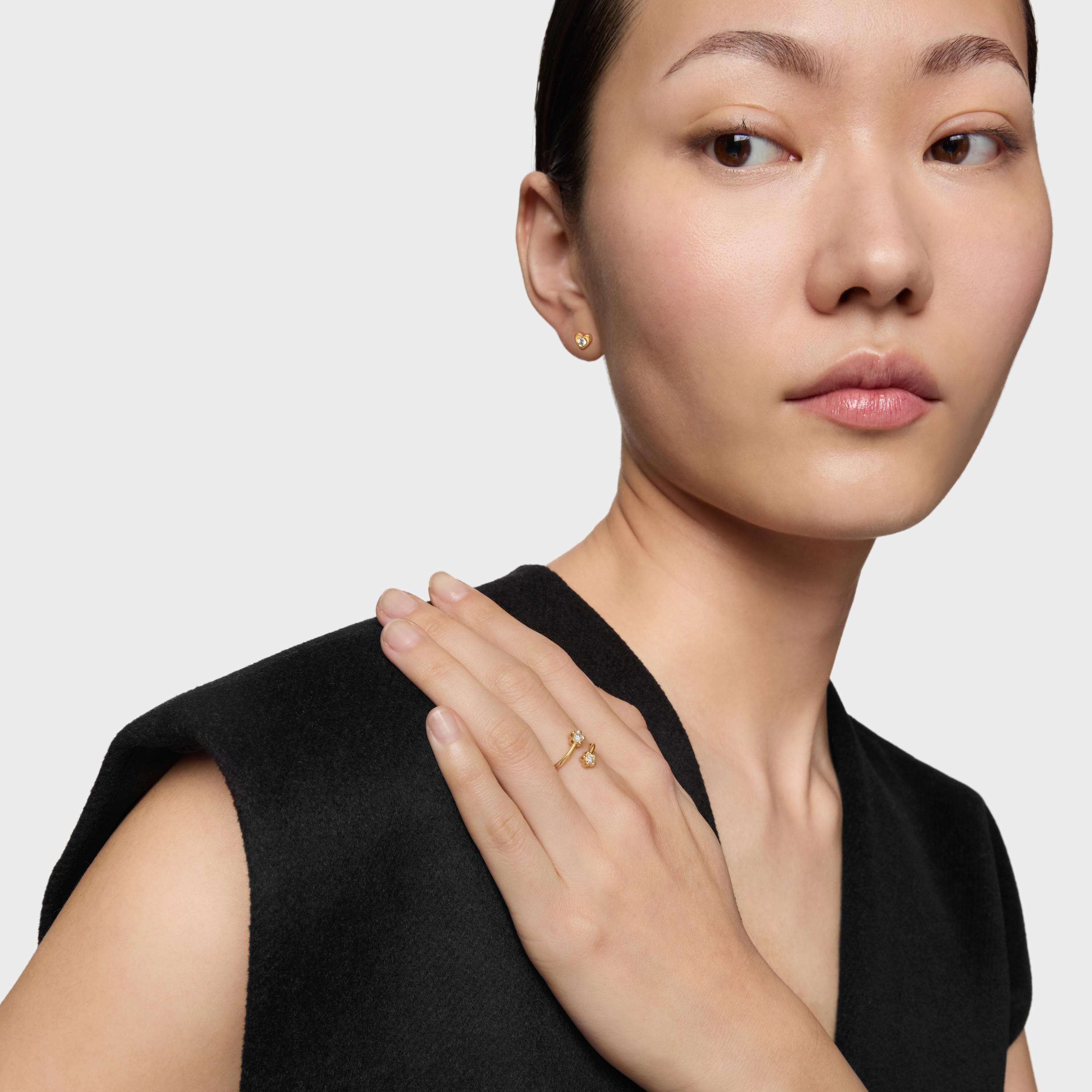 18K solid gold Open ring with lab-grown diamonds TOUS Lili