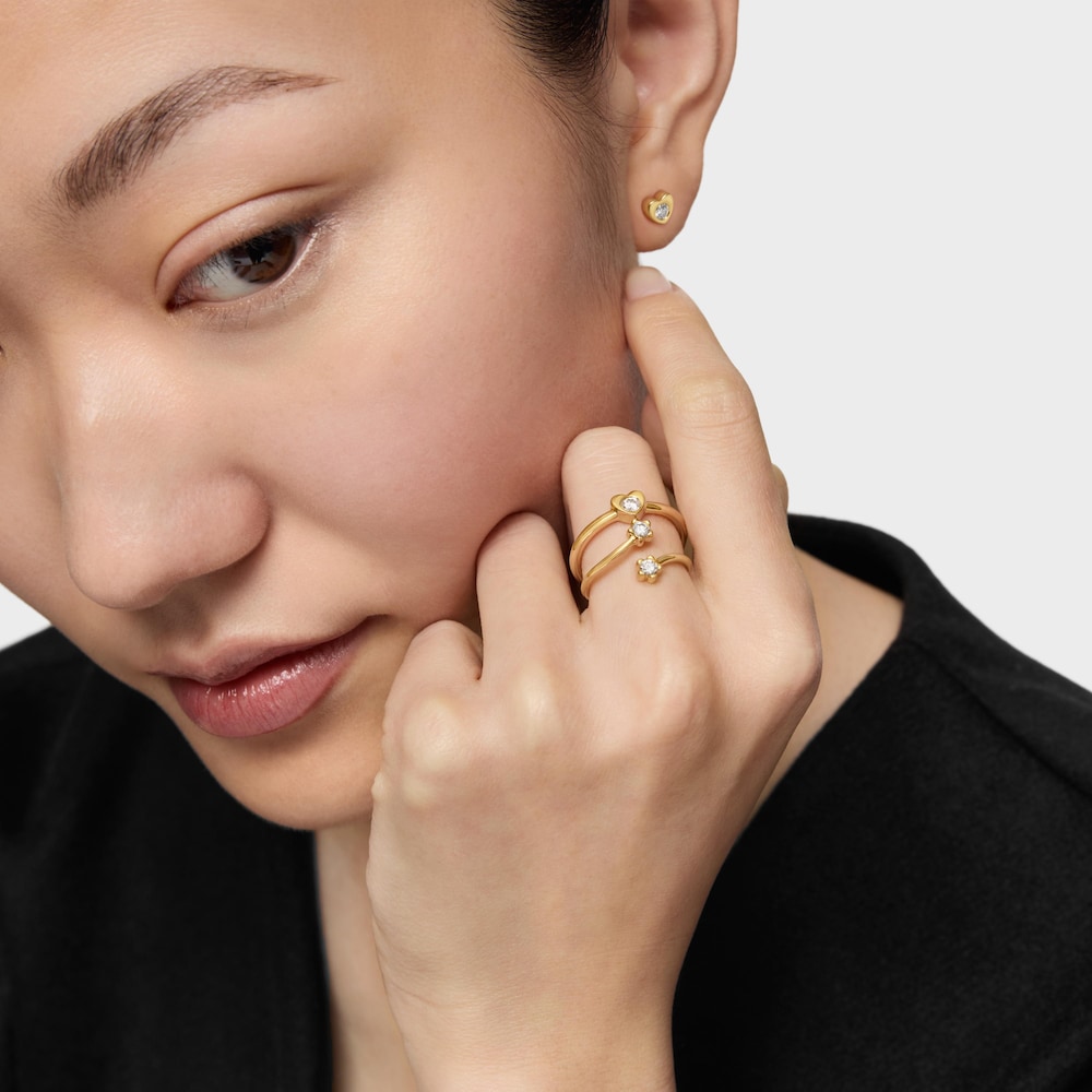 18K solid gold Open ring with lab-grown diamonds TOUS Lili