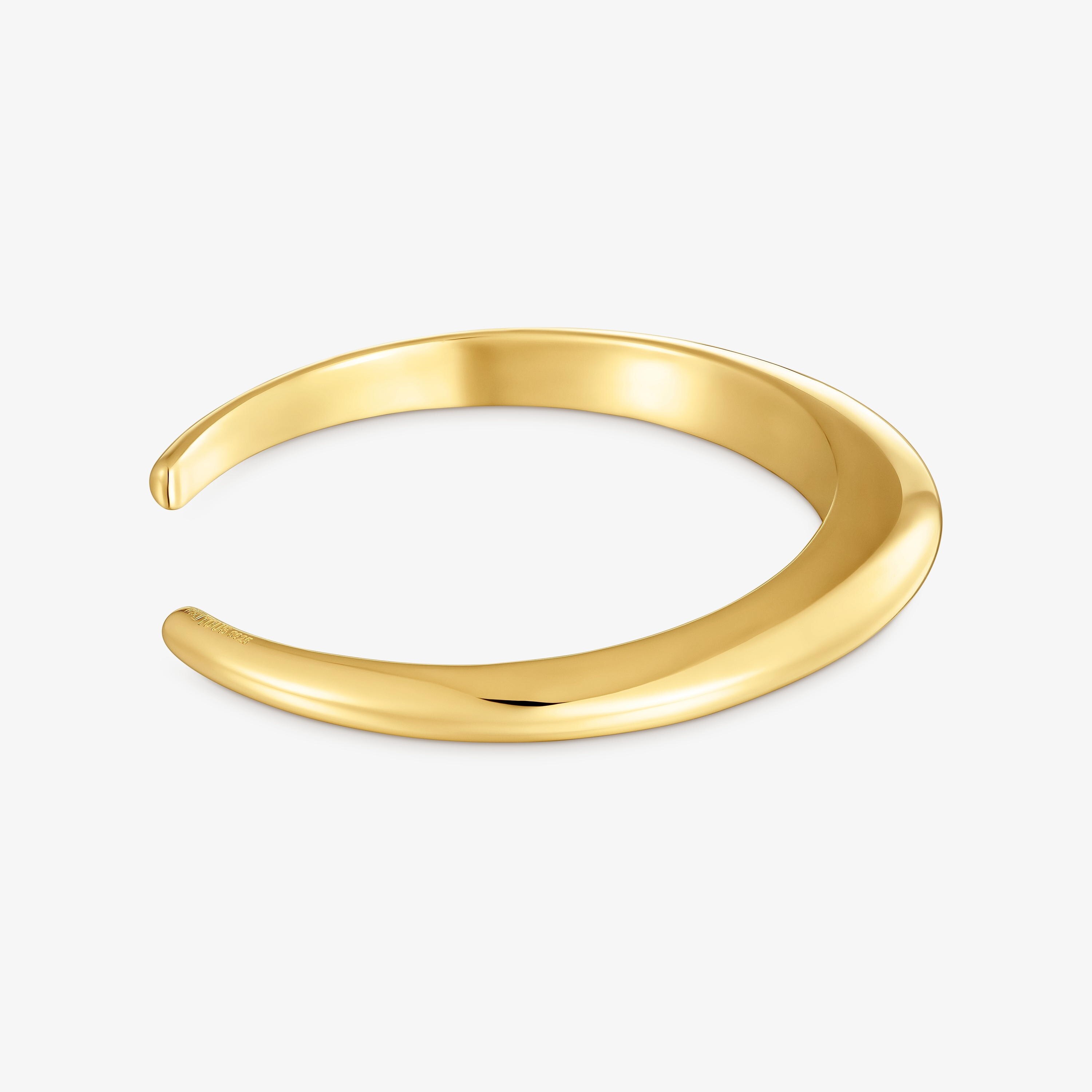 Bangle with 18K gold vermeil Warm
