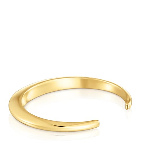Pulsera esclava con baño de oro de 18 kt sobre plata Warm