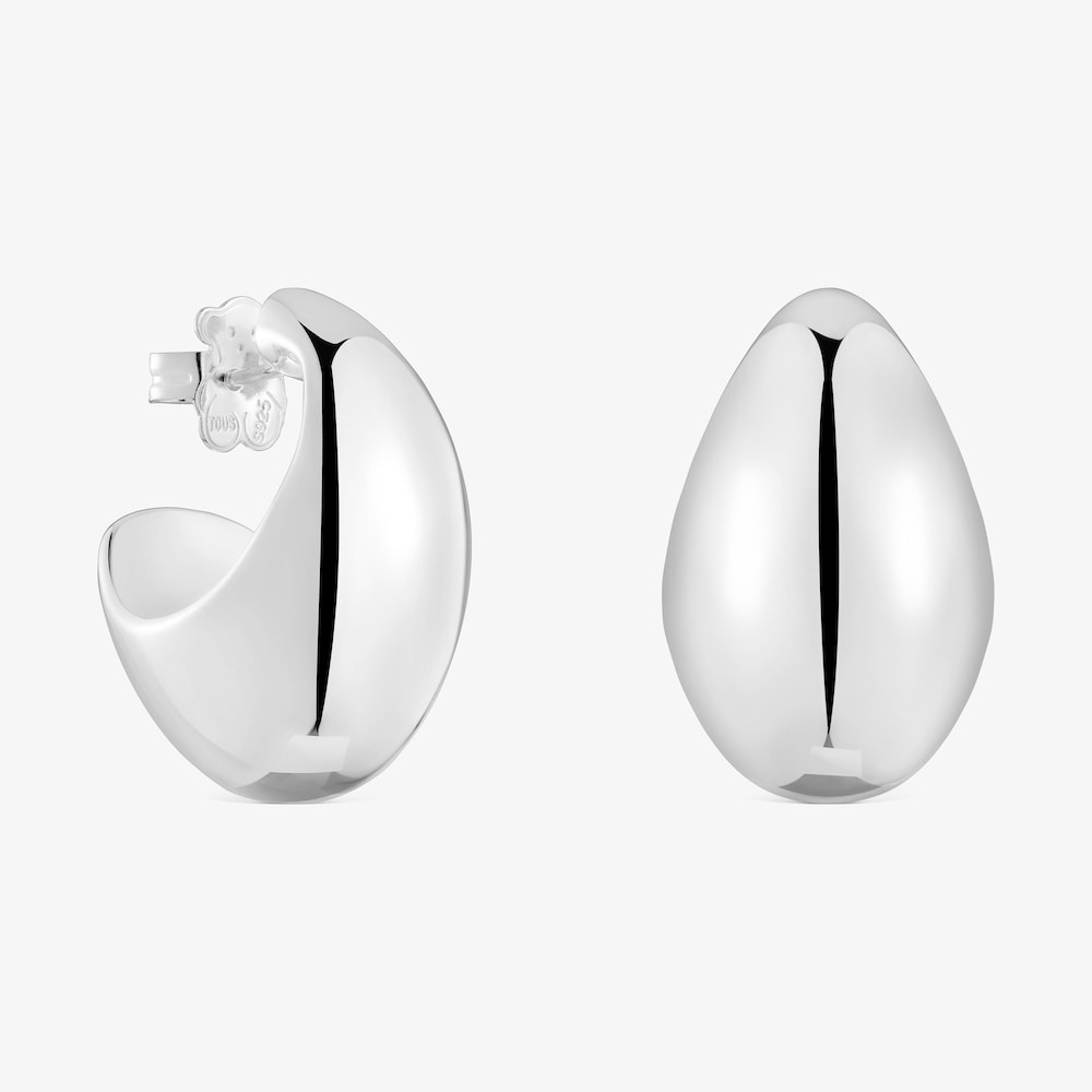 Boucles d&rsquo;oreilles anneaux en argent Warm