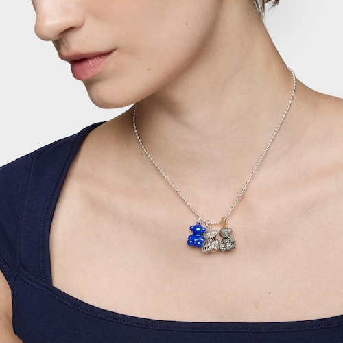 Colgante oso de plata laminada Bold Bear