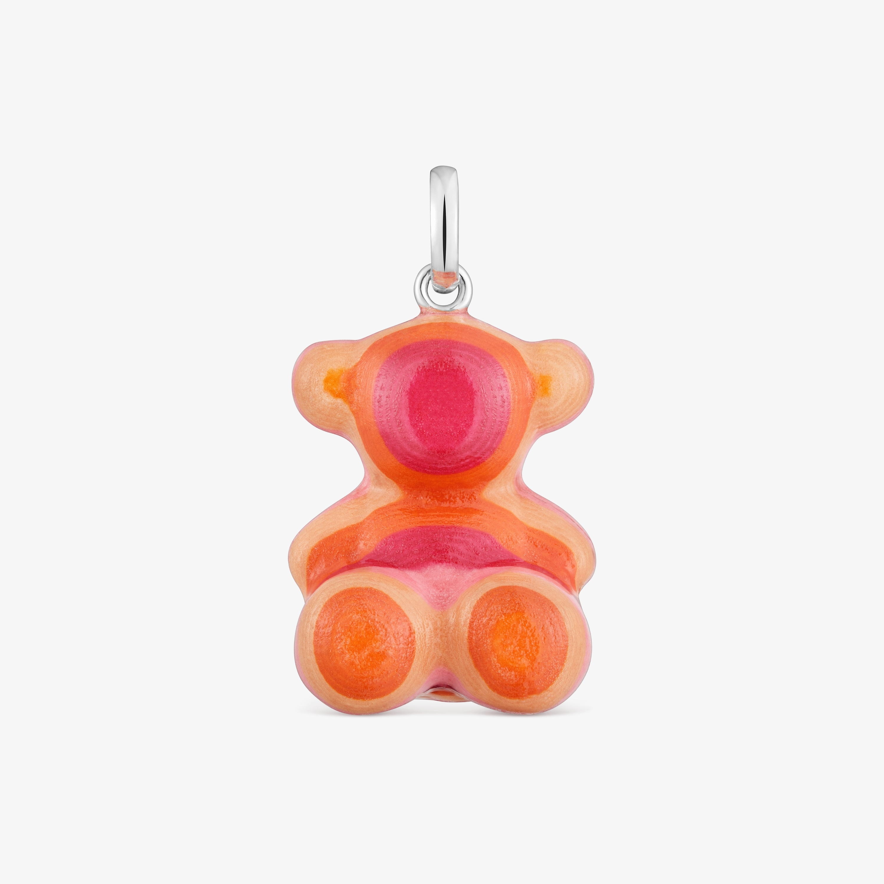 mm silver and recycled paper bear Pendant Bold Bear
