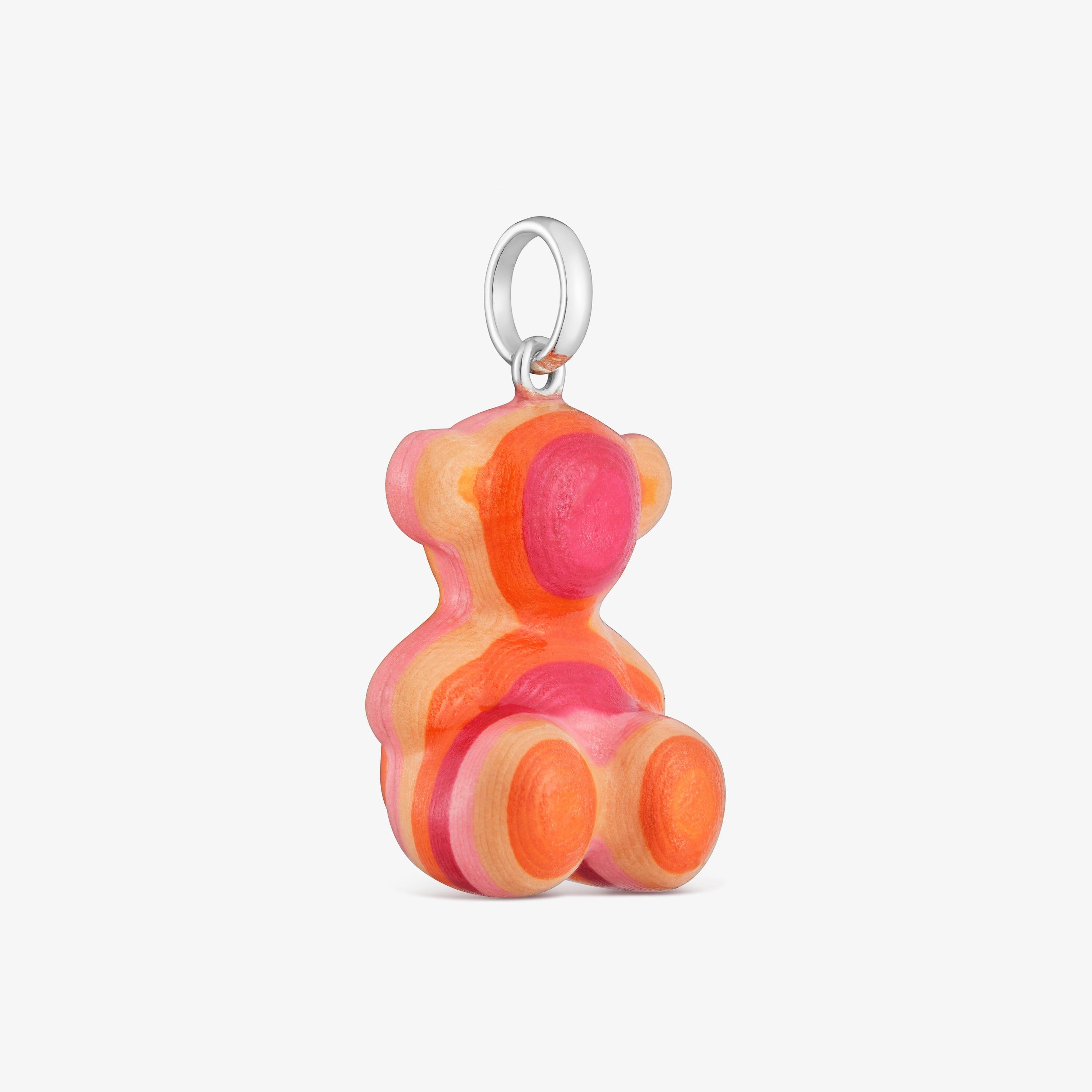 mm silver and recycled paper bear Pendant Bold Bear