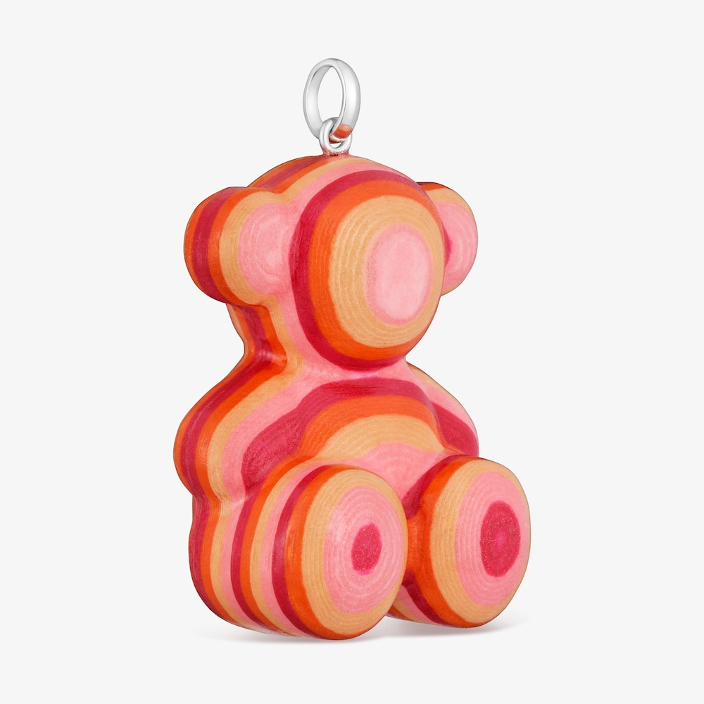 Př&iacute;věsek ve tvaru medv&iacute;dka ze stř&iacute;bra a recyklovan&eacute;ho pap&iacute;ru o&nbsp;velikosti 40&nbsp;mm Bold Bear