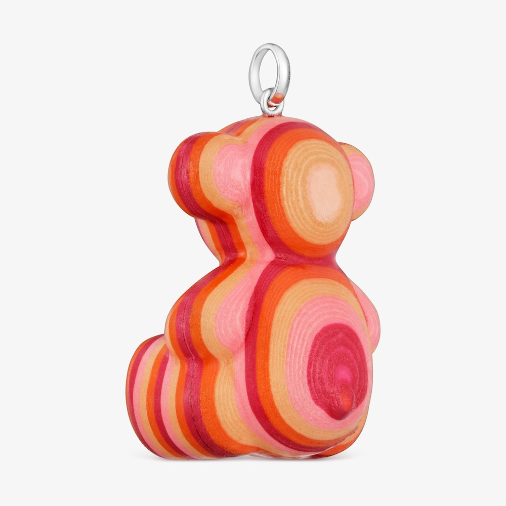 Př&iacute;věsek ve tvaru medv&iacute;dka ze stř&iacute;bra a recyklovan&eacute;ho pap&iacute;ru o&nbsp;velikosti 40&nbsp;mm Bold Bear