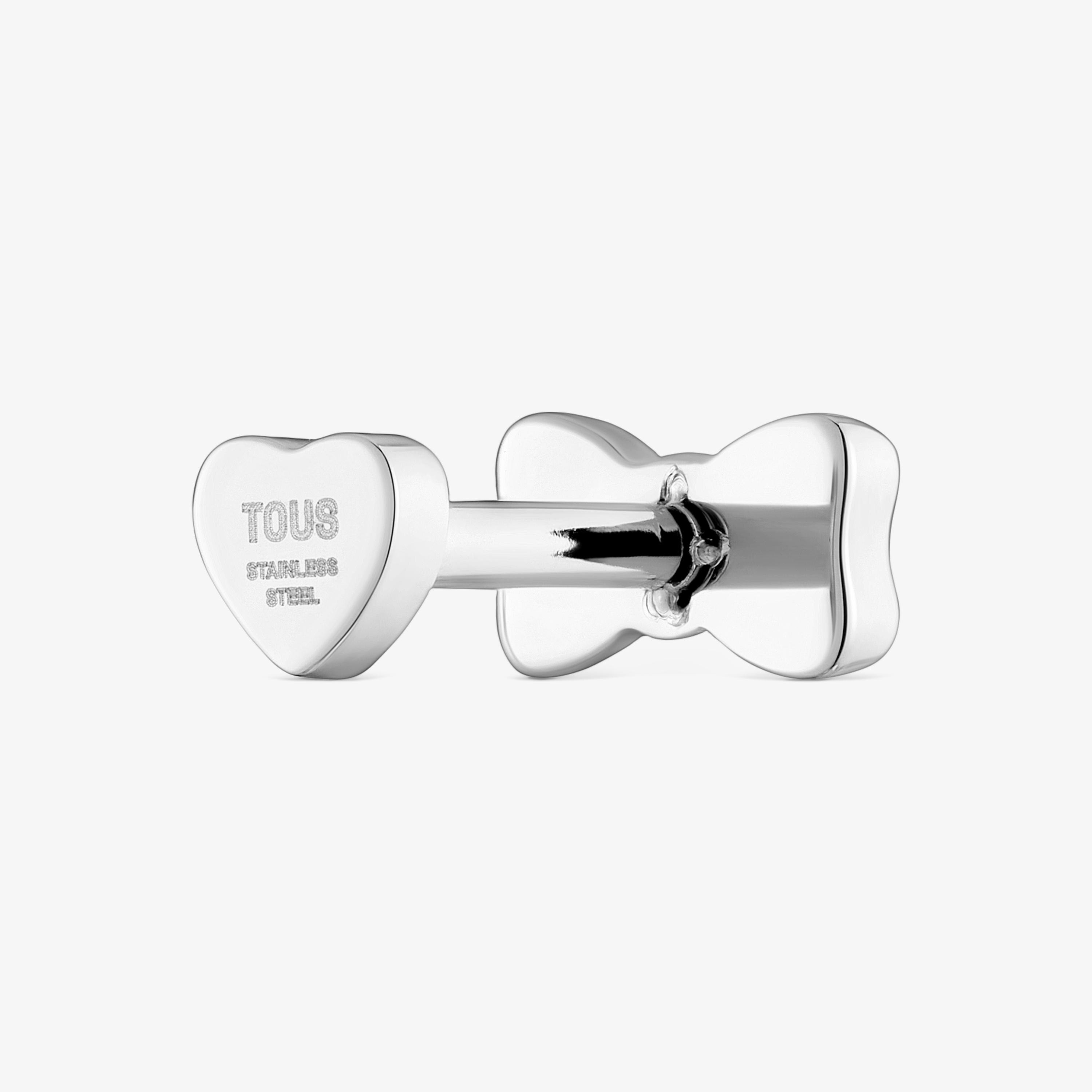 Steel bow Ear piercing TOUS Ribbon