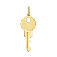 Key Pendant with 18kt gold plating over silver Medallions