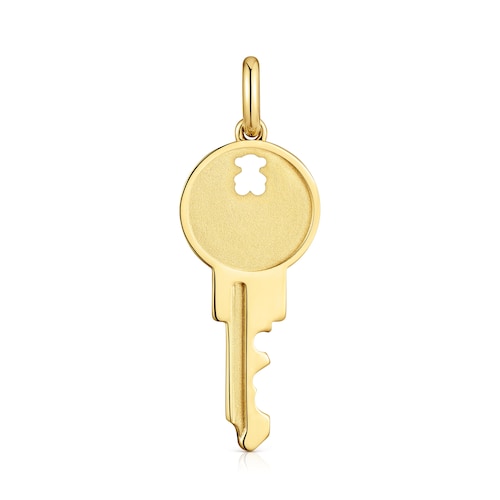 Key Pendant with 18kt gold plating over silver Medallions