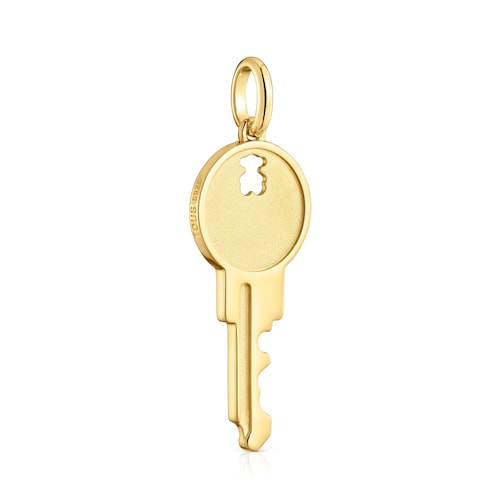 Key Pendant with 18kt gold plating over silver Medallions