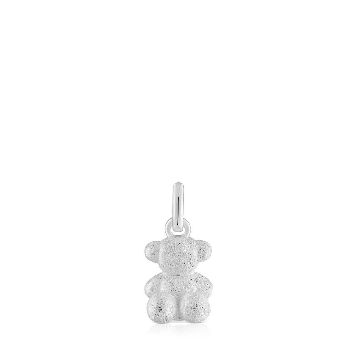Colgante oso de plata diamantada Bold Bear
