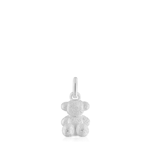 Diamond silver Bear pendant Bold Bear