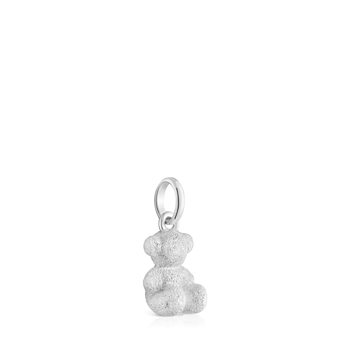 Colgante oso de plata diamantada Bold Bear