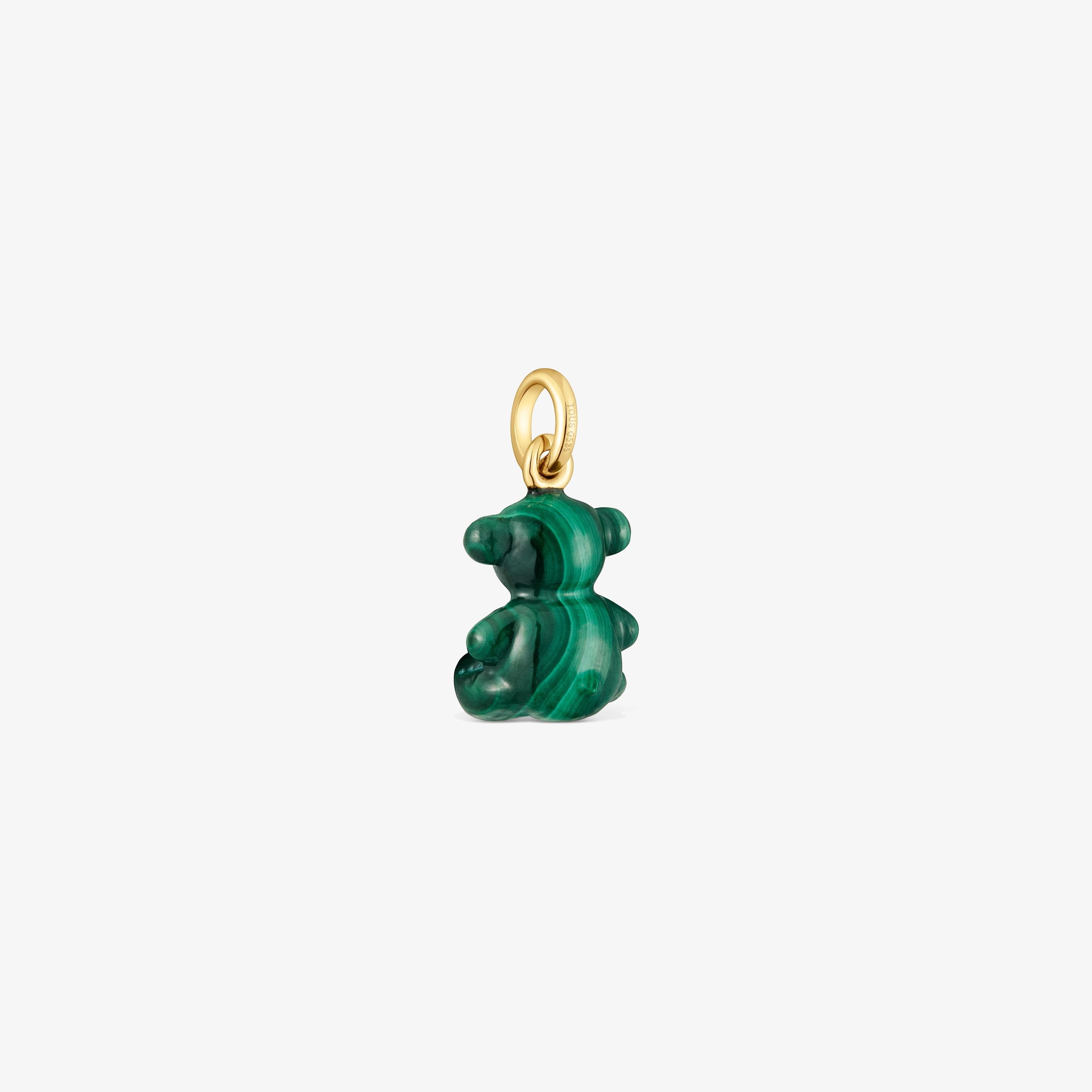 malachite with pendant bear Small 緑色 クマ型ストラップ TOUS and TOUS | Bear Bold gold solid 14K ストラップ
