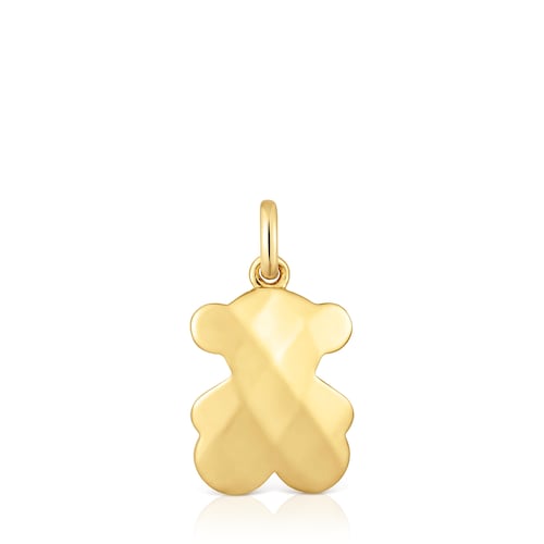 Bear Pendant with 18kt gold plating over silver Icon Metal