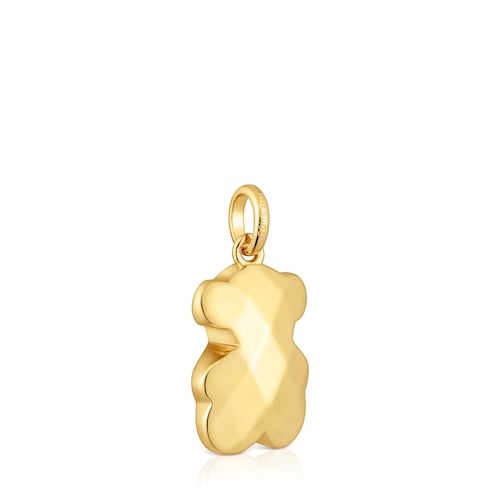 Bear Pendant with 18kt gold plating over silver Icon Metal