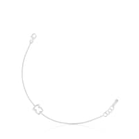 Silver Chain bracelet with bear motif New Silueta