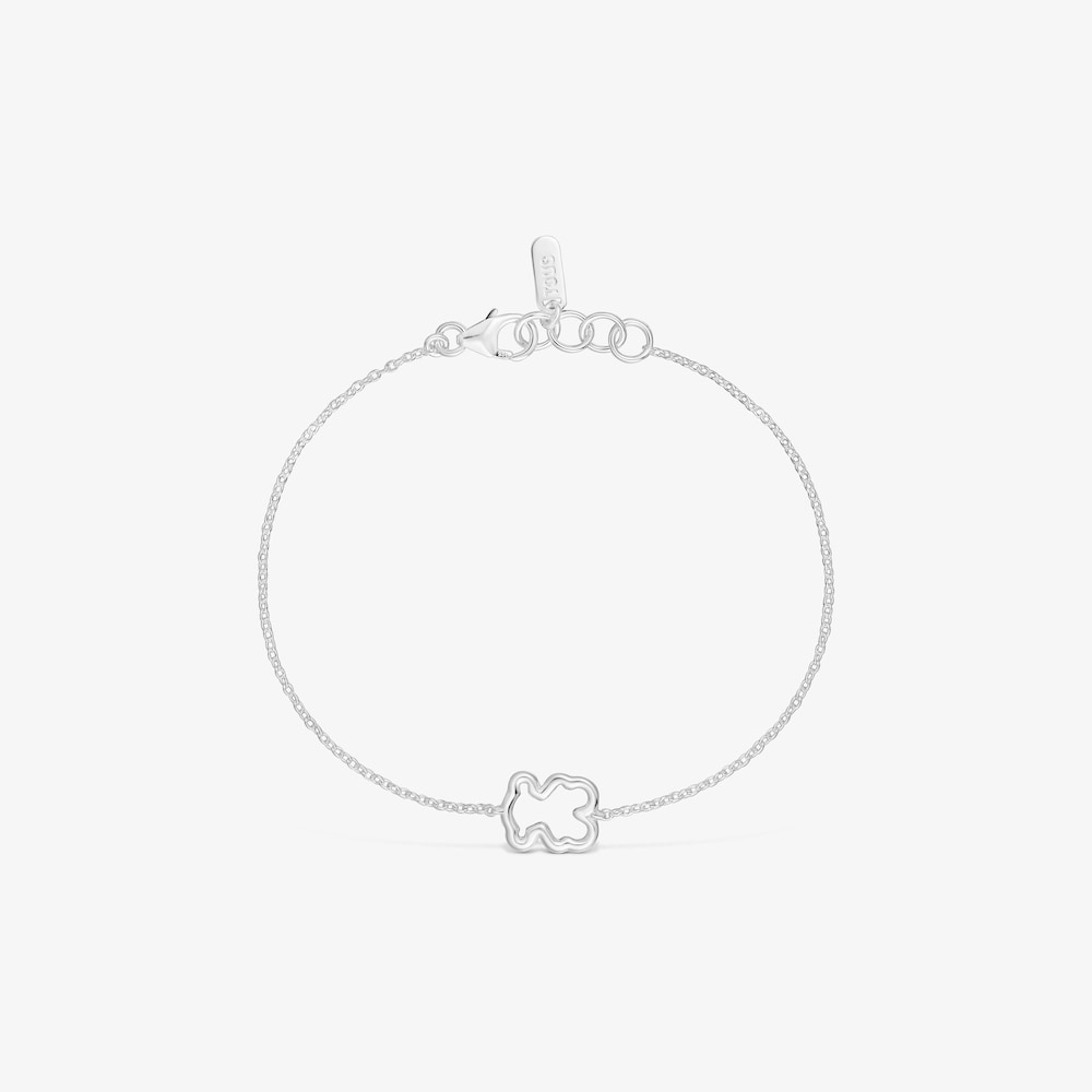 Stř&iacute;brn&yacute; Řet&iacute;zkov&yacute; n&aacute;ramek s motivem medv&iacute;dka New Silueta