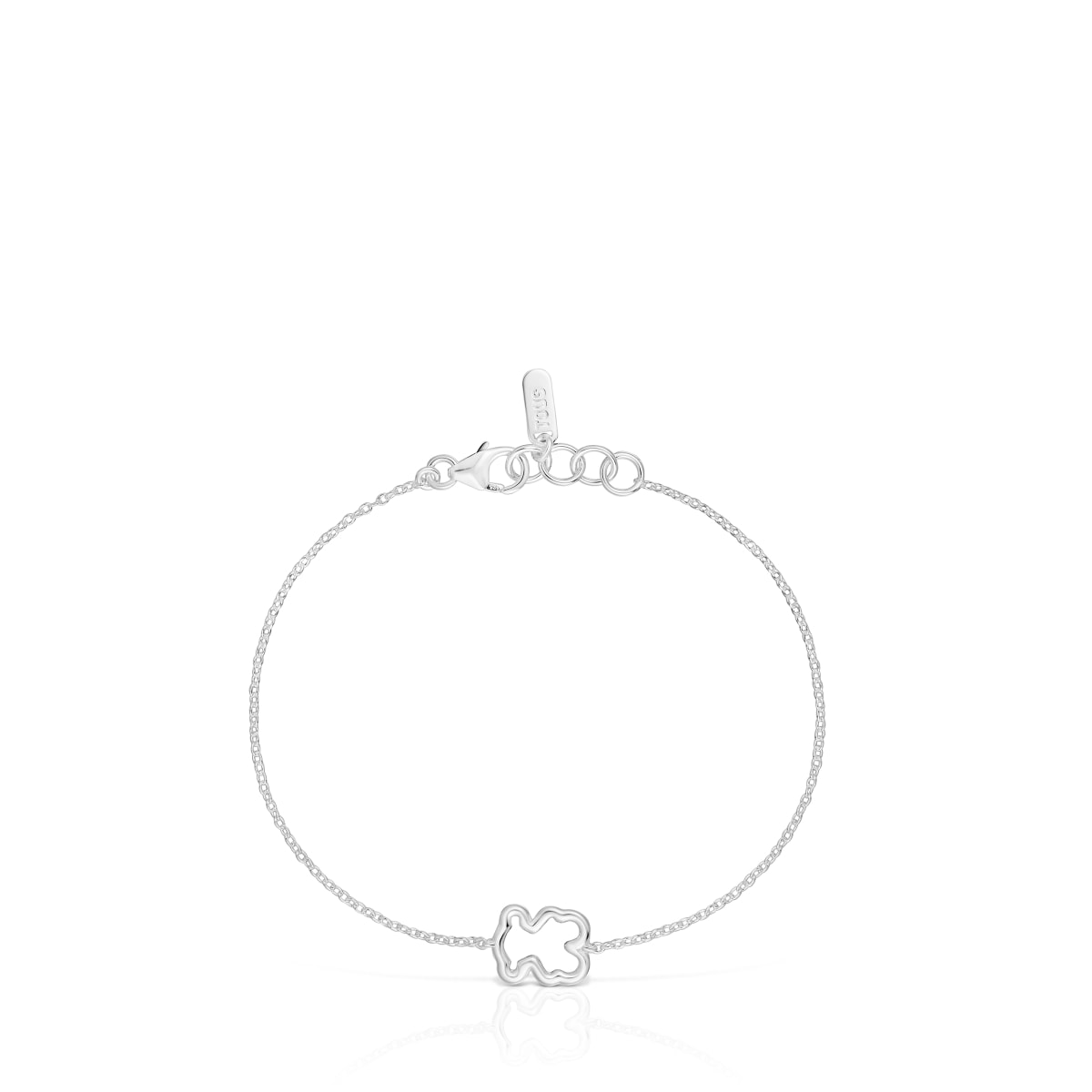 Silver Chain bracelet with bear motif New Silueta