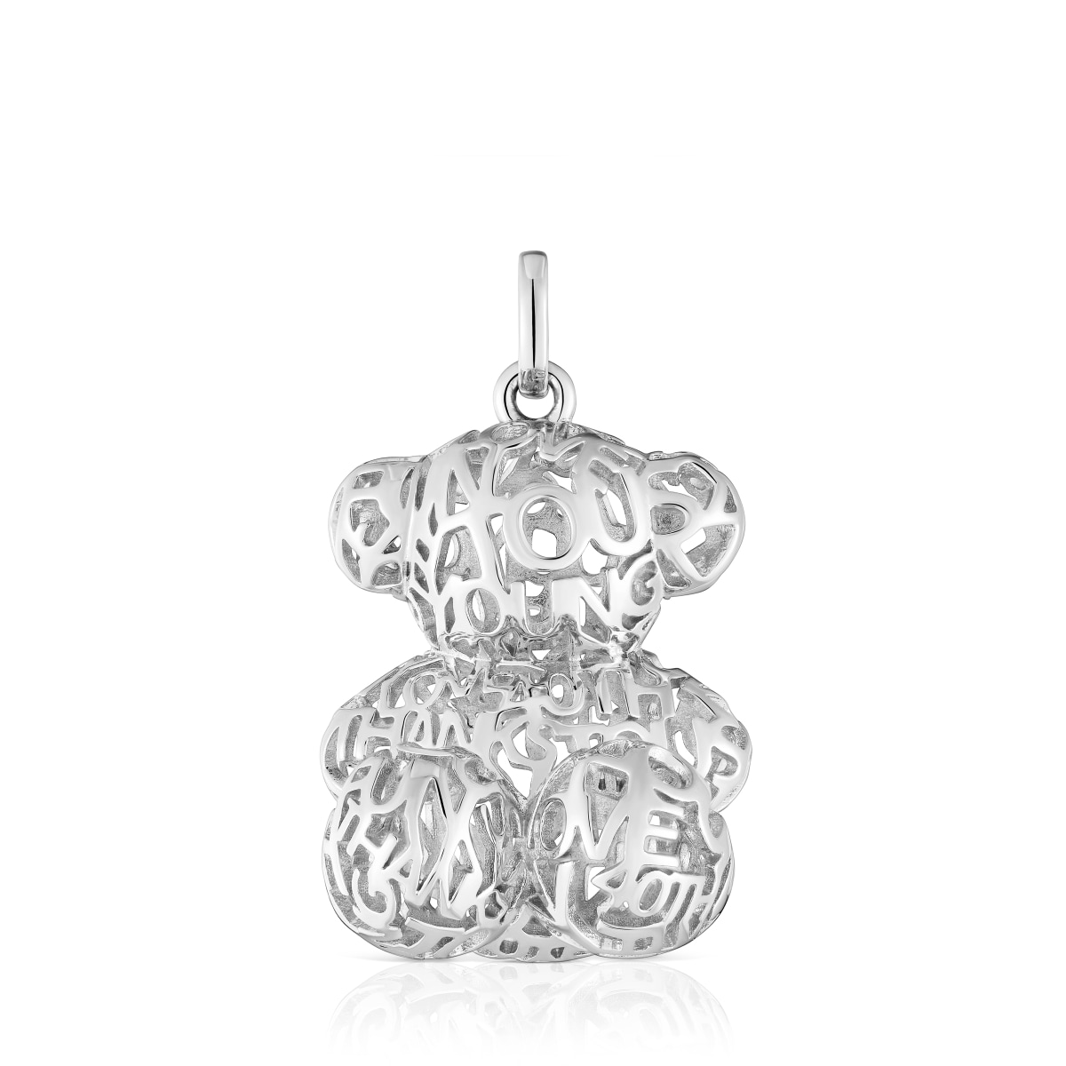 Tous - Colgante Oso Calado De Plata 26 Mm Bold Bear - Plateado