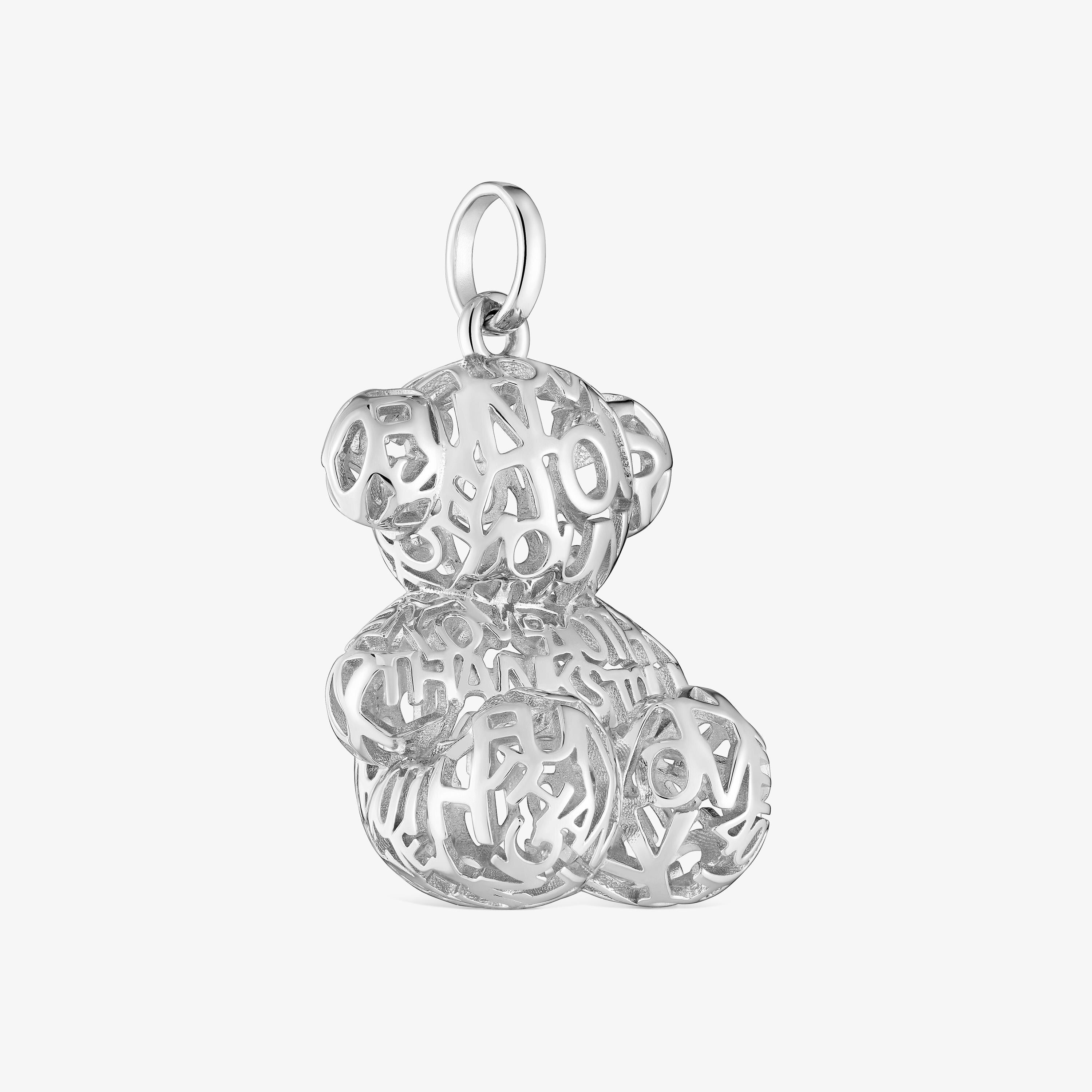 mm silver openwork bear Pendant Bold Bear